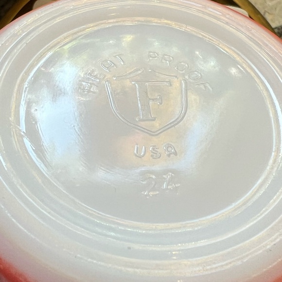 Pair of Vintage Federal Glass Calico Floral Mugs - 1950s USA Rare Tea Coffee Set - Picture 9 of 11